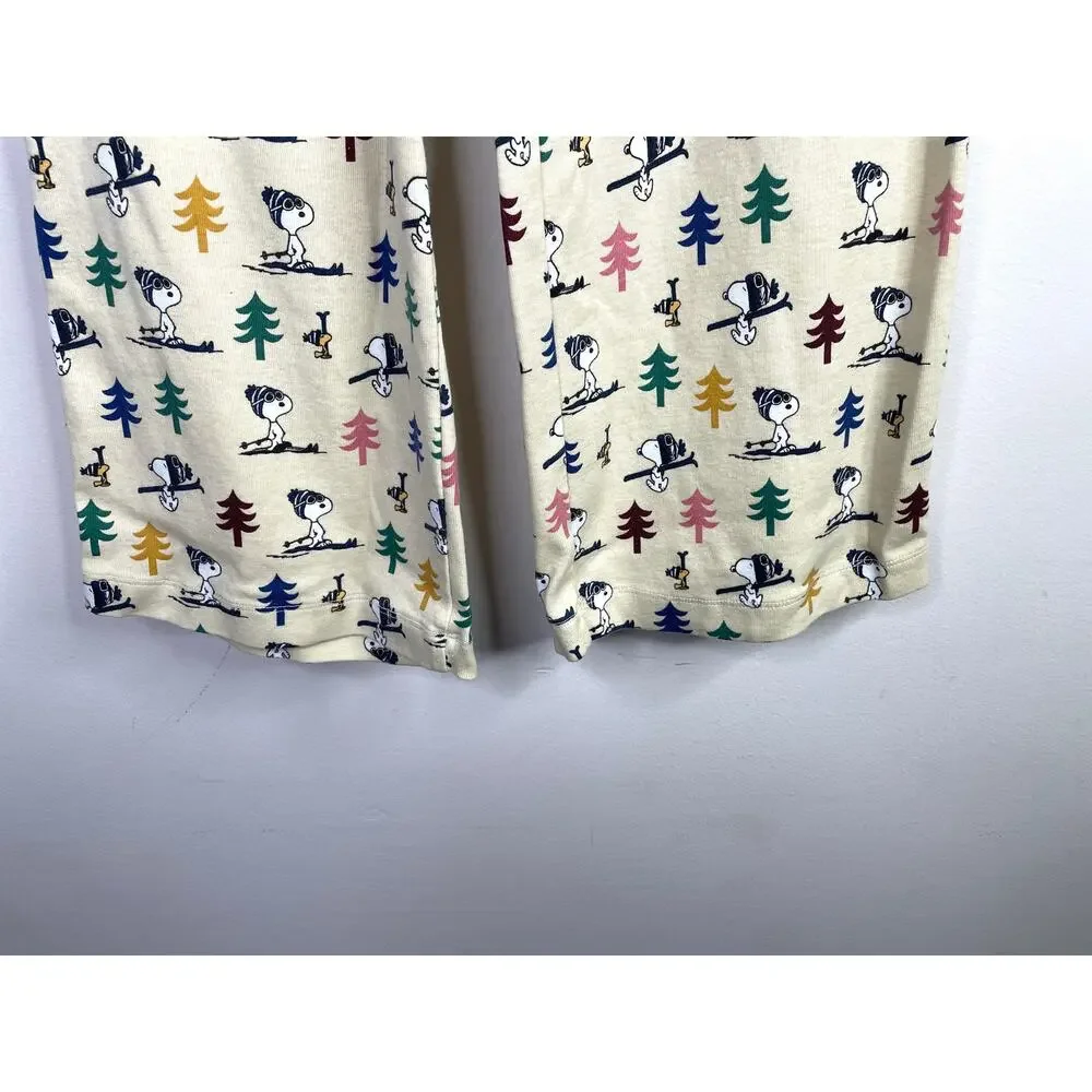 Hanna Andersson x Peanuts Snoopy Wide Leg Organic Cotton Pajama Pants Womens XS